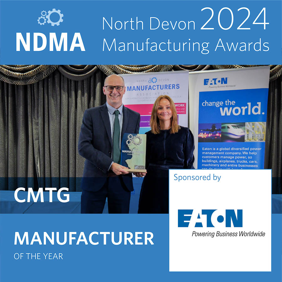 Manufacturer of the Year, sponsored by EATON. Winner: CMTG. Received by Peter Morrish.